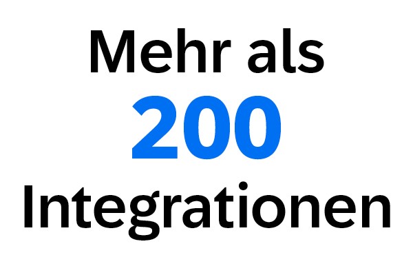 Mehr als 200 Integrationen